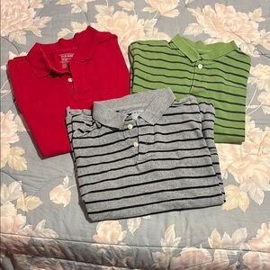 3 Boys Polo Shirts (Large 10/12) - Old Navy